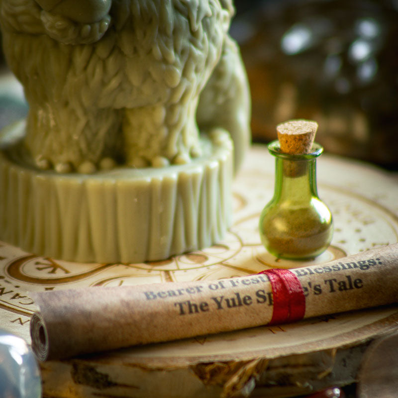 Yule Nature Sprite Spell Candle - Guardian