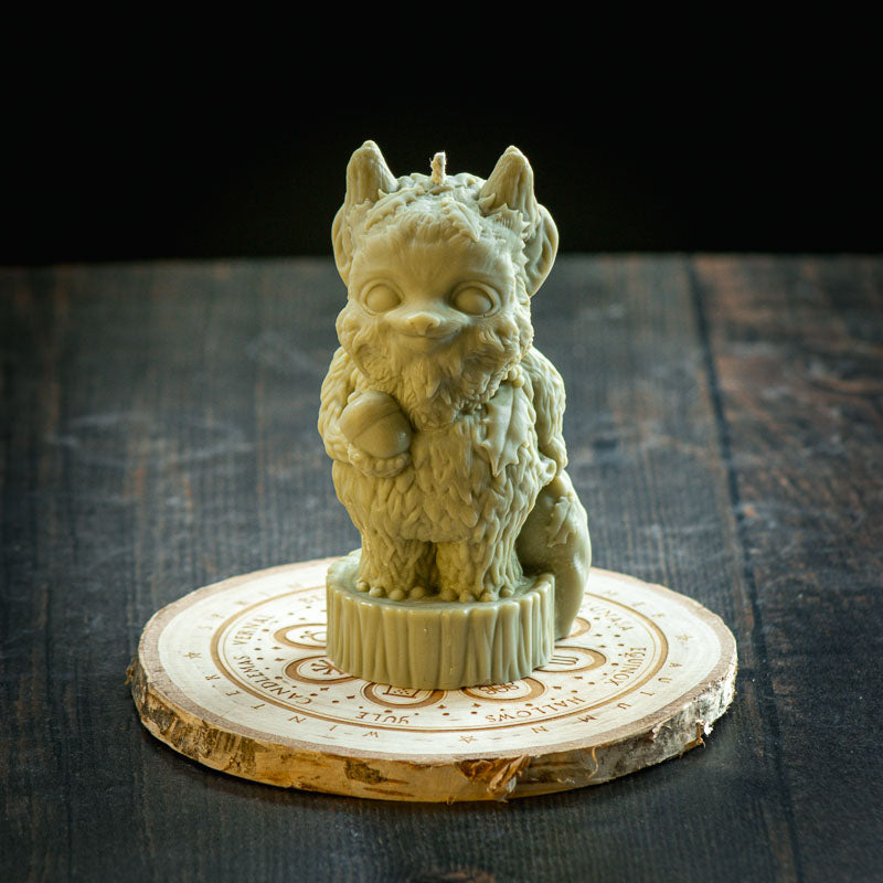 Yule Nature Sprite Spell Candle - Guardian
