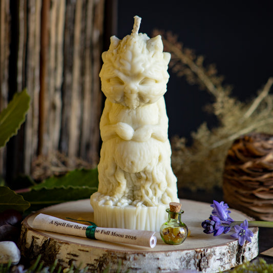 Beltane Nature Sprite Spell Candle - Guardian