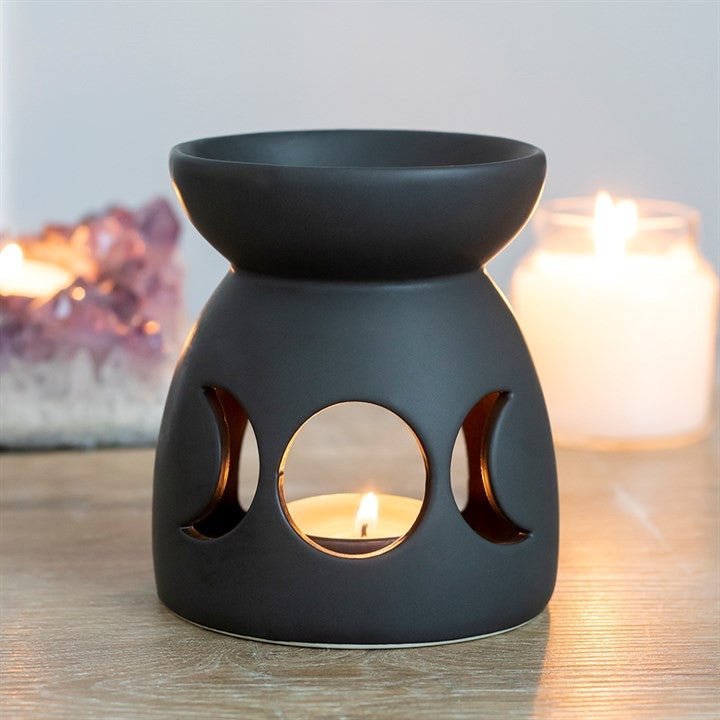 Ceramic Moon Oil Burner - Langtree Botanics